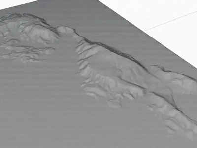 Ithaca Island full 3d model terrain Low-poly 3D model