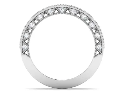 Solitaire Engagement Wedding Etarnaty Band 3D print model