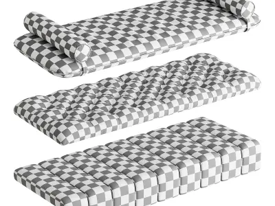 Seat Pillows Set 7 3D model