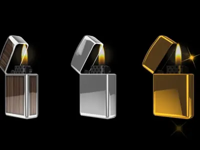 Lighter Low-poly 3D model