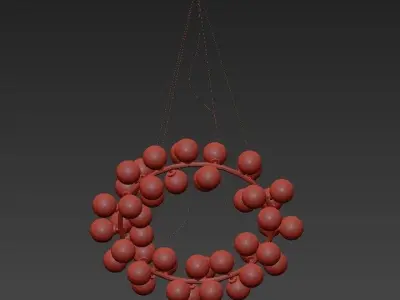 Milk Bubble Round Chandelier 3D model