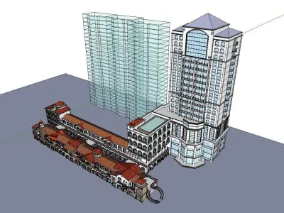 vacation spot-Resort-Fashion Leisure Hotel-0249 3D model