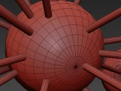 Sputnik Chandeliers 3D model