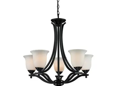 Cadiz Light Shaded Empire Chandelier 3D model