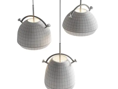 PULL - Ceiling hanging lamp in Scandinavian style 3D model