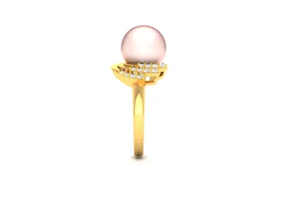 Women Ring  Render 3dm STL OBJ FBX Details 3D print model 51