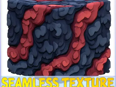  Stylized Lava Seamless Texture Texture