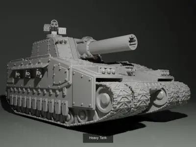 vehicle set armored robot with gun 3D Model Pack
