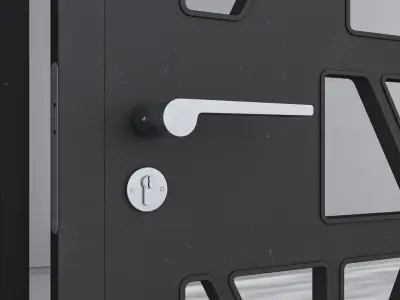 Aluminium door 349 3D model