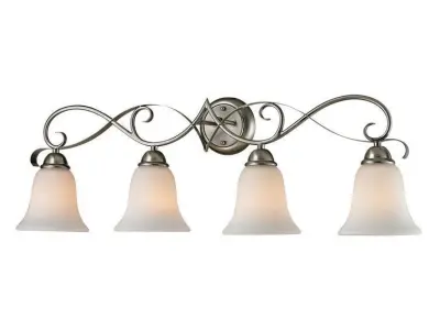 Malinda Light Silver Bath Bar 3D model