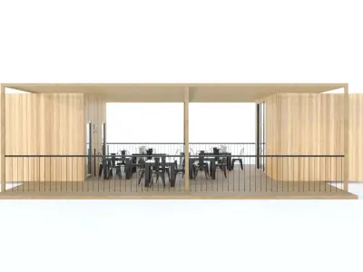 Module house cafe 2x 3D model