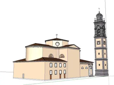 Architecture-Religion-God-Culture-Temple-0108 church in italy 3D model