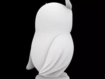 Cute Owl Figurine 3D Print Model 3D print model