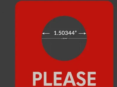 Please Do Not Disturb Door Sign Free low-poly 3D model