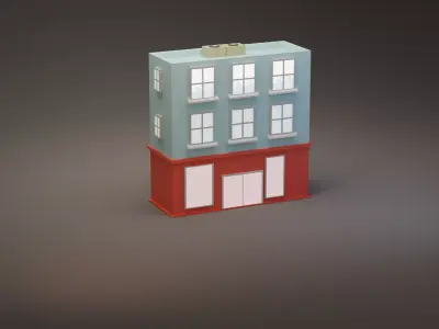House Game Assets Low-poly 3D model