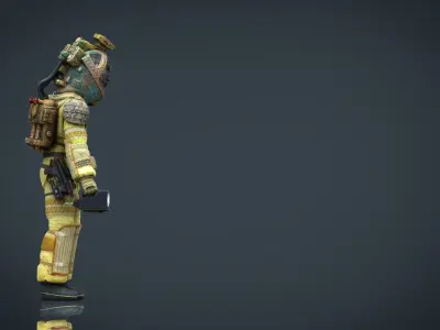 Alien Kane Spacesuit Low-poly 3D model