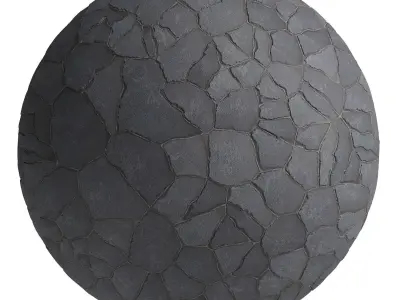 Ston Wall Material 1 - By 3 Color - Pbr By Sbsar - 4k Texture