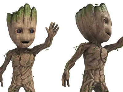  Little Groot Poses Collection 