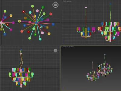 Normann Copenhagen Amp chandelier 3D model