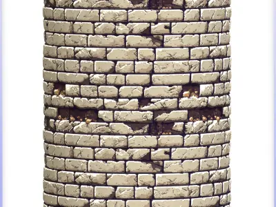 Stylized Wall Seamless Texture Texture 129
