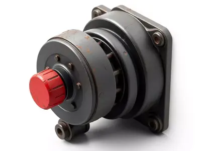 Industrial Control Knob Machine Part Low-poly 3D model