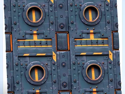 Sci-FI Seamless Texture Texture 22