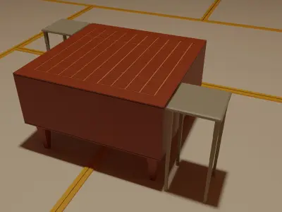 Small Temple in oriental style Low-poly 3D model