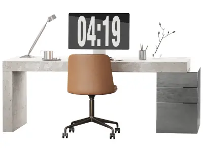 542 office furniture 31 workplace 15 3D model