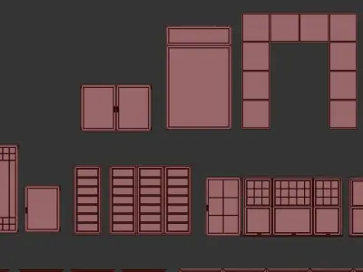 Doors  and windows Collection  3D model