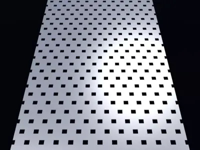 Perforated panel with 14 percent opening 25O138 3D model