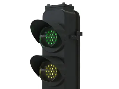Subway Signal Light 3D model
