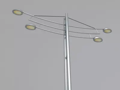 Street Light Pole 3D model