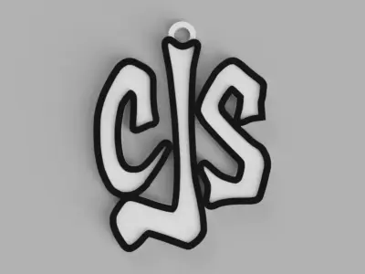 Callejeros Senales Street Signs Rock Band Logo Keychain 3D print model