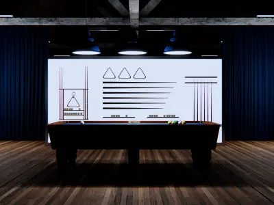 Billiard room 3D model