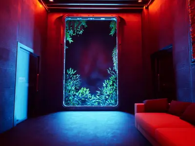 Restaurant Low-poly 3D model