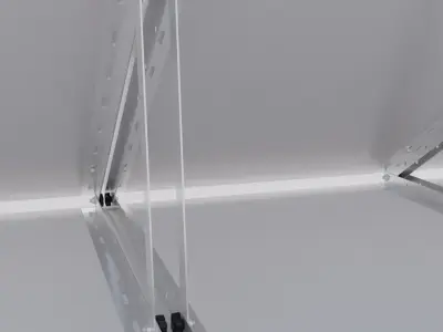 Solar panels 3D model