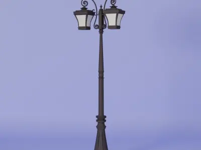 Street Lamp 3D model 17