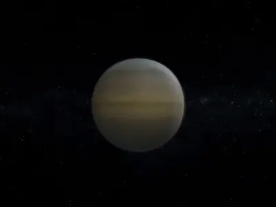 Gas Giant Alien Planet 05 Low-poly 3D model