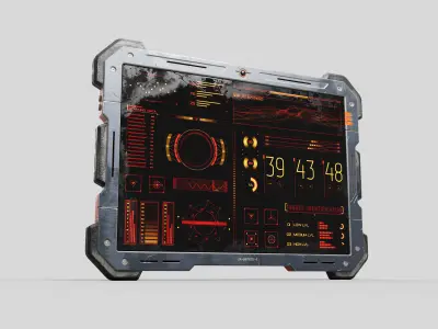 Cyber Scifi Tablet 3D model
