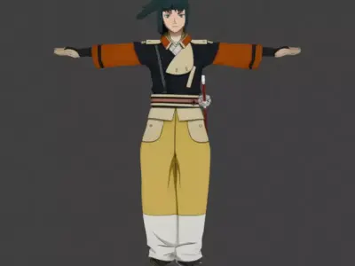 Samurai 7 Characters 3D model