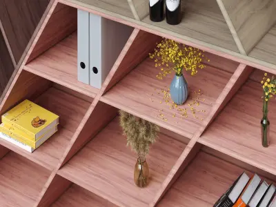 Wardrobe with decorative set 3D model order