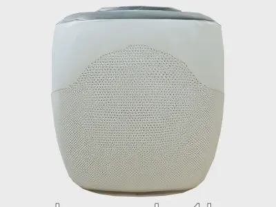 Breeze Smart Voice Assistant with Airflow-Inspired Design Low-poly 3D model