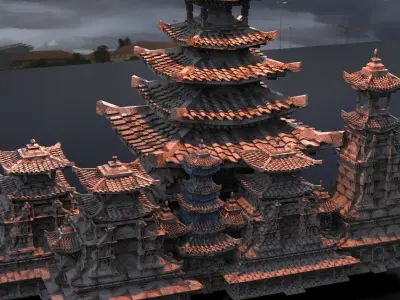 Dragon Lord Temples 1 3D model