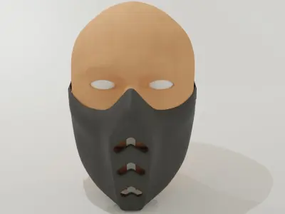 Mask delta with opening mechanism 3D print model