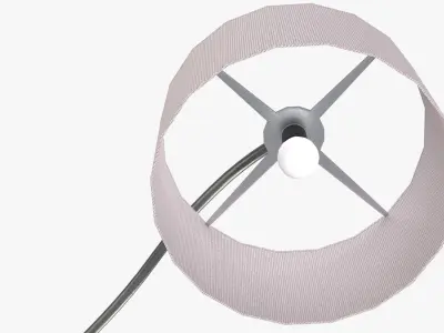 Floor Lamp Low-poly 3D model 14