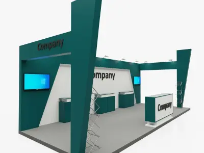 Exhibition stand 9 3D model