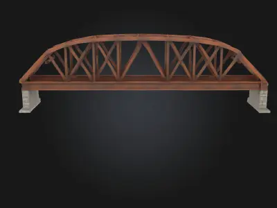 Truss Bridge Model  Strength and Symmetry in Steel 3D model