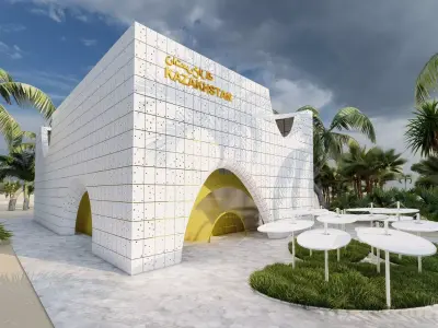 3D Expo 2020 Dubai Kazakhstan pavilion 3D model