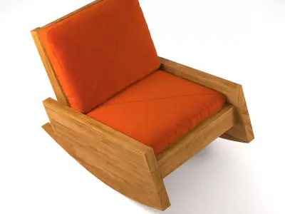 Asturias Rocking Armchair 3D model