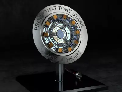 3D Arc Reactor MK1 model 3D model